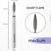 Nastavak za električnu turpiju dijamantski Plamen Sharp flame 2.3x10mm plavi