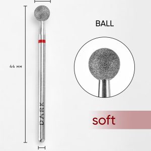 Nastavak za električnu turpiju dijamantski 5mm BALL (crveni)